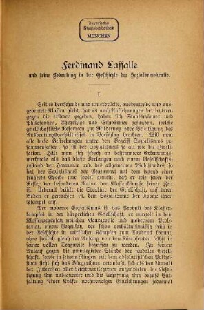Ferd. Lassalle's Reden und Schriften : neue Gesammt-Ausgabe ; mit einer biographischen Einleitung, 1