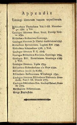 Appendix. Catalogi librorum venum expositorum.