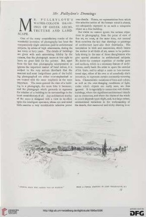 7: Mr. Fulleylove's water-colour drawings of greek architecture and landscape