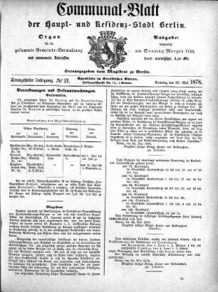 1878,21: No. 21, 26. Mai 1878
