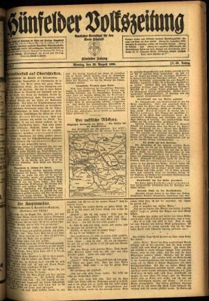 Ausgabe vom Montag, den 23. August 1920.