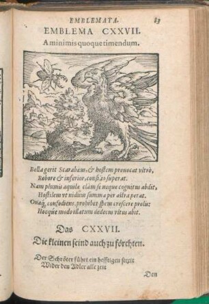 Emblema CXXVII. A minimis quoque timendum.
