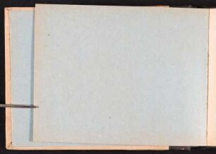 Fotoalbum des Malers Willy Irmscher : Vorsatz. Rückseite des fliegenden Blattes