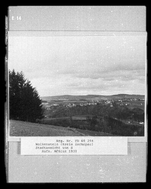 Wolkenstein, Stadtansicht von Süden