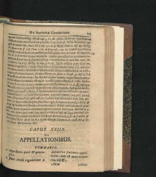 Caput XXIIX. De Appellationibus.