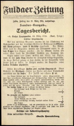 Ausgabe vom Freitag, den 10. März 1916.