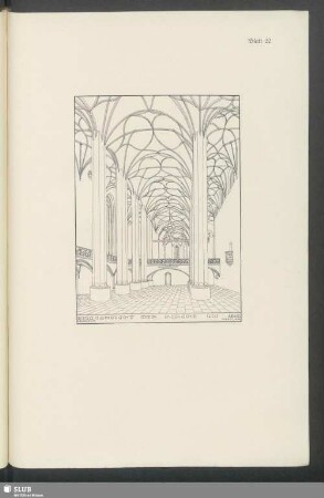Innenansicht Der Kirche Um 1540. Rückbildung