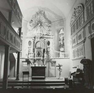 Jena-Zwätzen. Pfarrkirche St. Maria. Inneres nach Osten