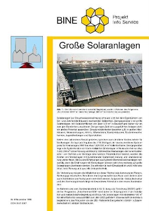 Große Solaranlagen.