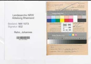 Entnazifizierung Johannes Rehn , geb. 21.03.1899 (Lehrer)