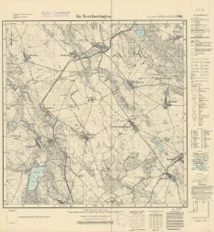 2358 (alte Nr.: 966) Gr. Borckenhagen, Meßtischblatt (4cm - Karte)