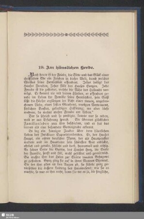 19. Am häuslichen Herde