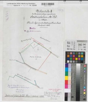 Hattropholsen (Soest), Zusammenlegung Hattropholsen, Urkarte I und II Hattrop Flur 1