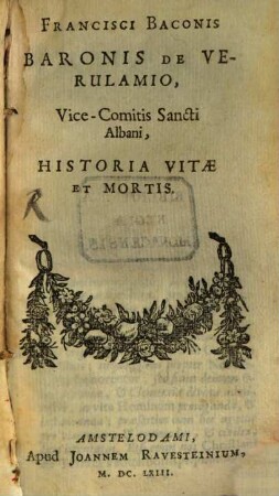 Historia Vitae et Mortis