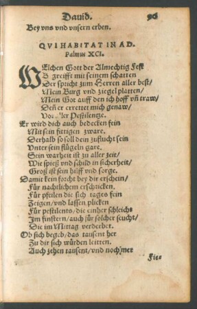 Psalmus XCI. - Psalmus C.