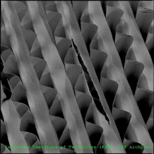 Detailaufnahme eines Schwebstoff-Filters des Laboratoriums für Aerosolphysik und Filtertechnik (LAF)