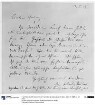 Brief / Nachricht von Franz Marc an Else Lasker-Schüler