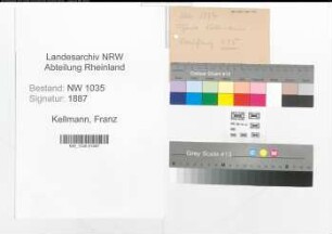 Entnazifizierung Franz Kellmann , geb. 00.00.0000 ()