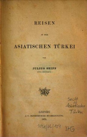 Reisen in der asiatischen Türkei