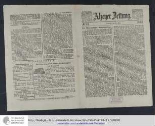[Alzeyer Zeitung No. 62 vom 24. Mai 1863]