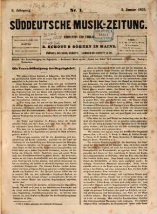 Süddeutsche Musik-Zeitung. 8. 1859