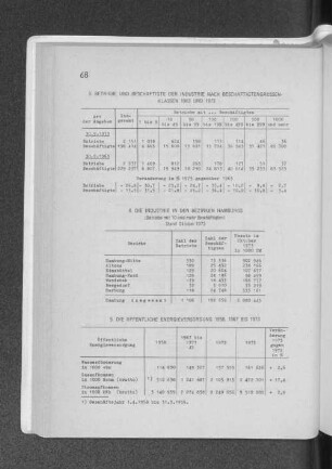 5. Die öffentliche Energieversorgung 1958, 1967 bis 1973