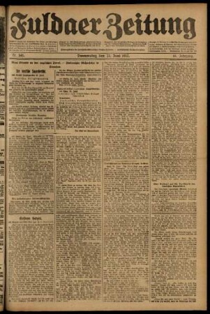 Ausgabe vom Donnerstag, den 21. Juni 1917.