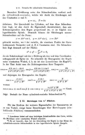 § 12. Enveloppe von ... Flächen.