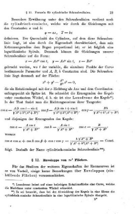 § 12. Enveloppe von ... Flächen.
