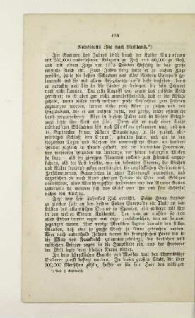 Napoleons Zug nach Rußland