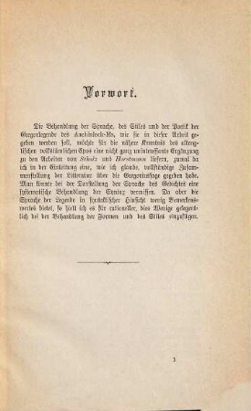 Ueber Sprache, Poetik und Stil der altenglischen Gregoriuslegende des Auchinleck-Ms.