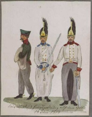Kaiserlich russische Einquartierung auf dem Gut, 1814