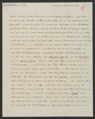 Brief an Lilli Lehmann : 29.01.1916