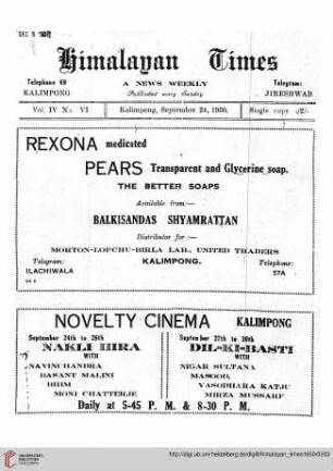 No. VI (24 September 1950)