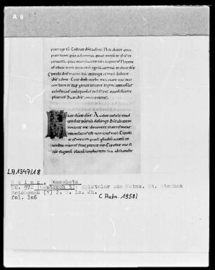 Epistolar: Textseite mit Initiale H