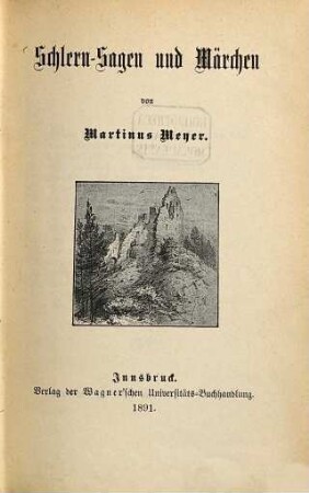 Schlern-Sagen und Märchen
