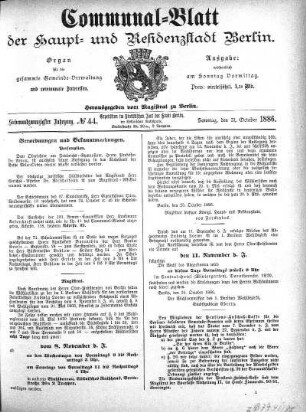 1886,44: No. 44, 31. Oktober 1886