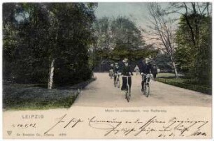 Leipzig. Motiv im Johannapark, vom Radlerweg