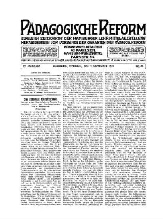Die nationale Einheitsschule : (Fortsetzung) ; (Schluß folgt)