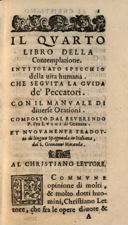 Specchio della vita humana
