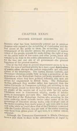 Chapter XXXIV. Further reforms needed