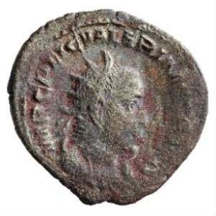 Münze, Antoninian, 253 n. Chr.