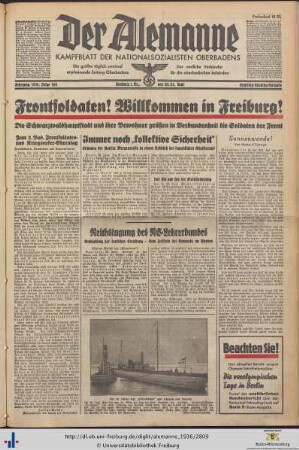 20./21.06.1936 (Samstag/Sonntag-Ausgabe)