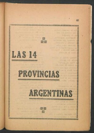 Las 14 provincias argentinas
