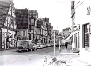 Krumme Straße. Detmold. um 1968. Stadtarchiv Detmold Bildarchiv Nr. 3697
