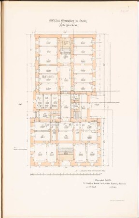 Stiftisches Gymnasium, Düren: Grundriss KG