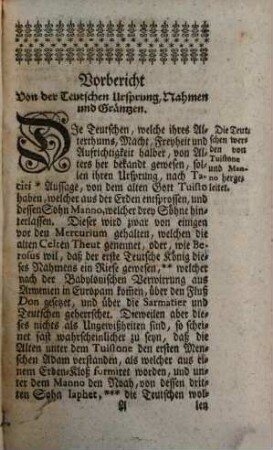 Burckard Gotthelff Struvens Einleitung zur Teutschen Reichs-Historie : Vom Ursprung der Teutschen biß auf gegenwärtige Zeiten verabfasset Und Mit bewährtesten Zeugnüssen bestärcket ; nebst zugehörigen Register, [1]