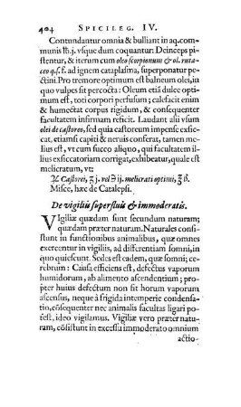 De vigiliis superfluis & immoderatis.