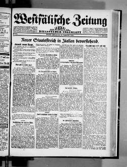 Westfälische Zeitung : Bielefelder Tageblatt