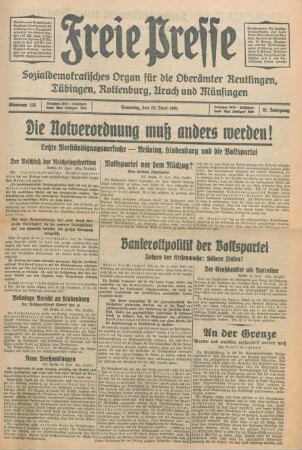 Freie Presse 1931 (Nr. 135)